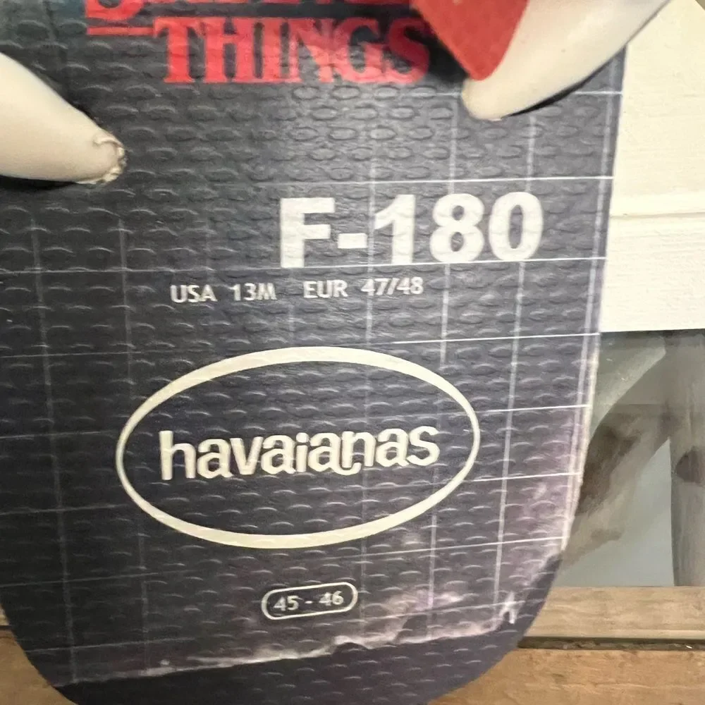 Havaianas Stranger Things Thong Flip Flops Size 13 Eur 47/48 Netflix. NWT photo